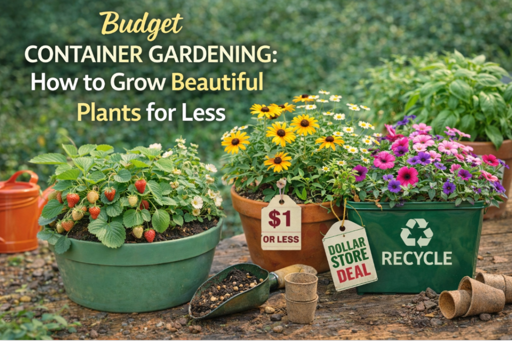 container gardening on a budget