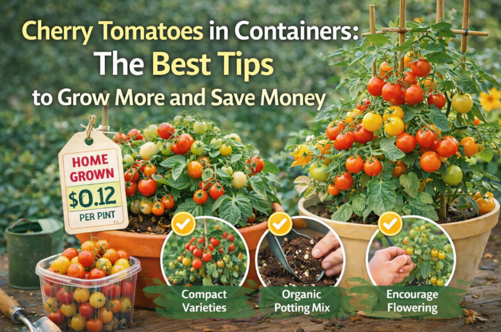 how to grow cherry tomatoes in containers