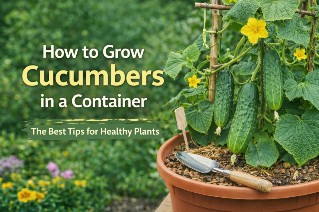 how to grow cucumbers in a container