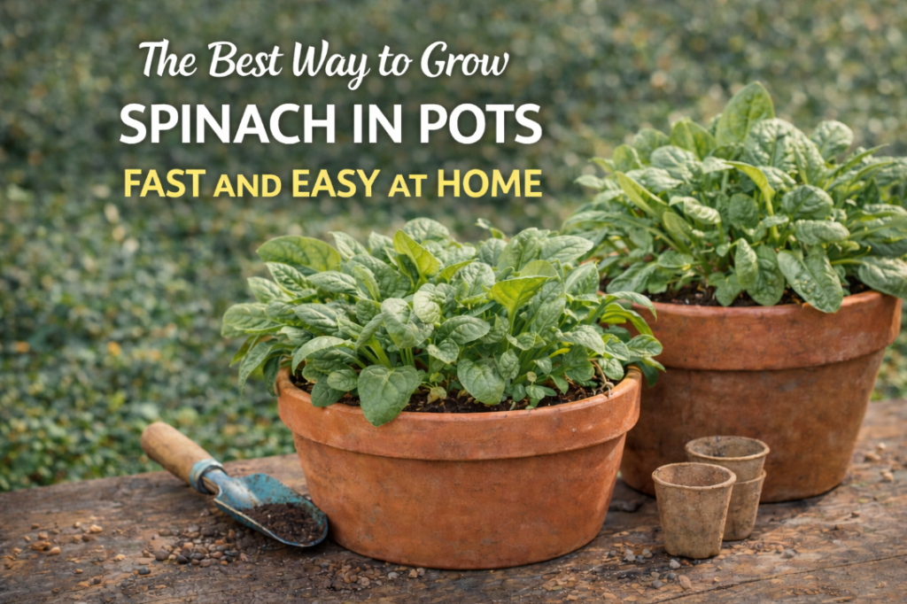 how to grow spinach in pots
