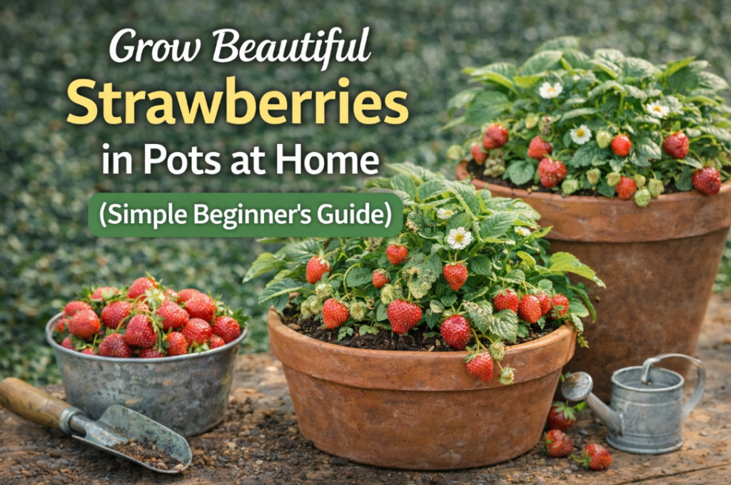 how to grow strawberries in pots
