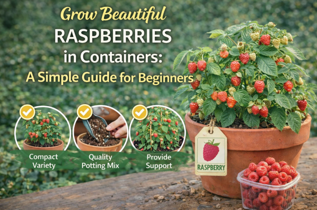 how to grow raspberries in containers