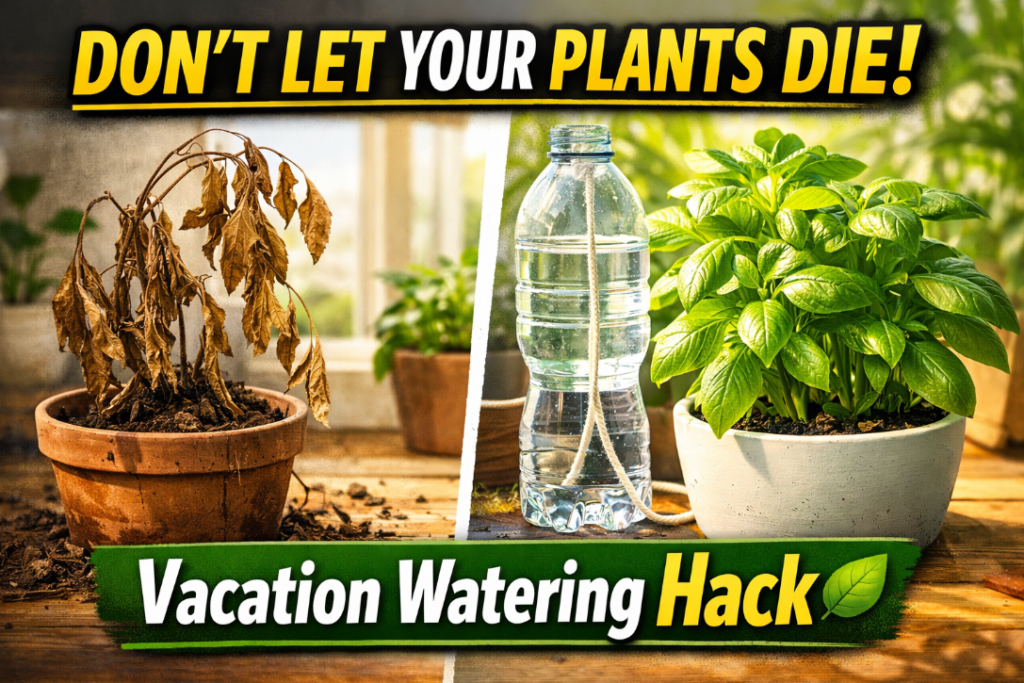 how to keep container plants alive on vacation
